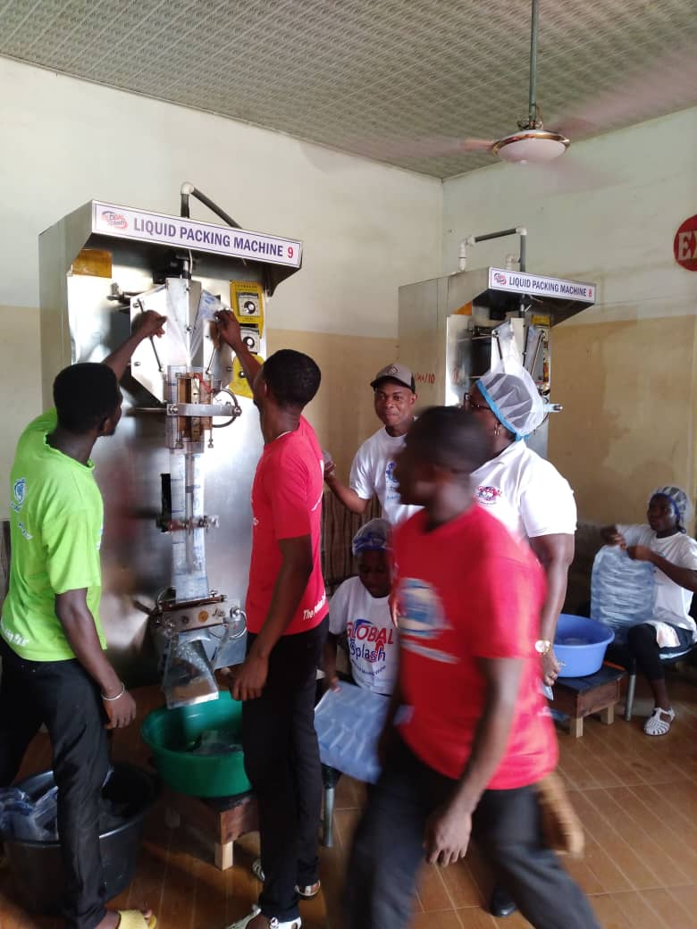 Liquid packing machine operations